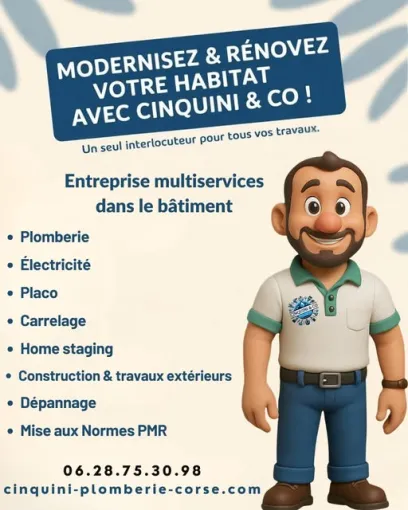 Entreprise experte en rénovation complète à Biguglia, Biguglia, CINQUINI & CO