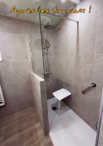 Rénovation complète de salle de bain à Biguglia, Biguglia, CINQUINI & CO