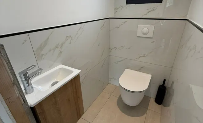 Création d'une salle de bain et d'un WC à Bastia, Biguglia, CINQUINI & CO